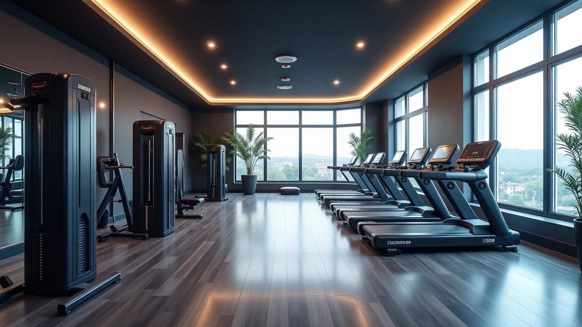 Premium boutique gym interior